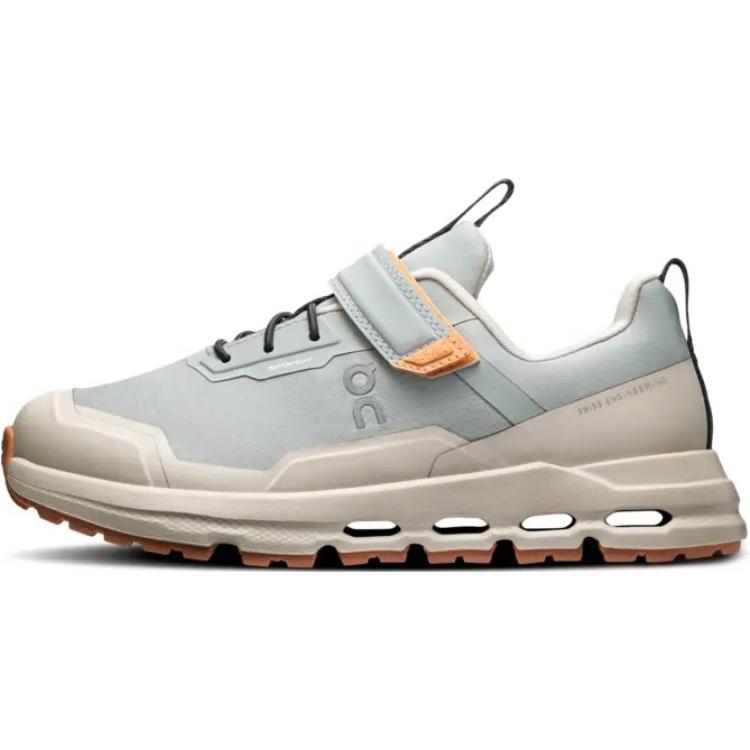 

Детские кроссовки CloudheroWaterproof, износостойкие и водонепроницаемые, с низким верхом, Glacier Gray Kids On, серый/белый