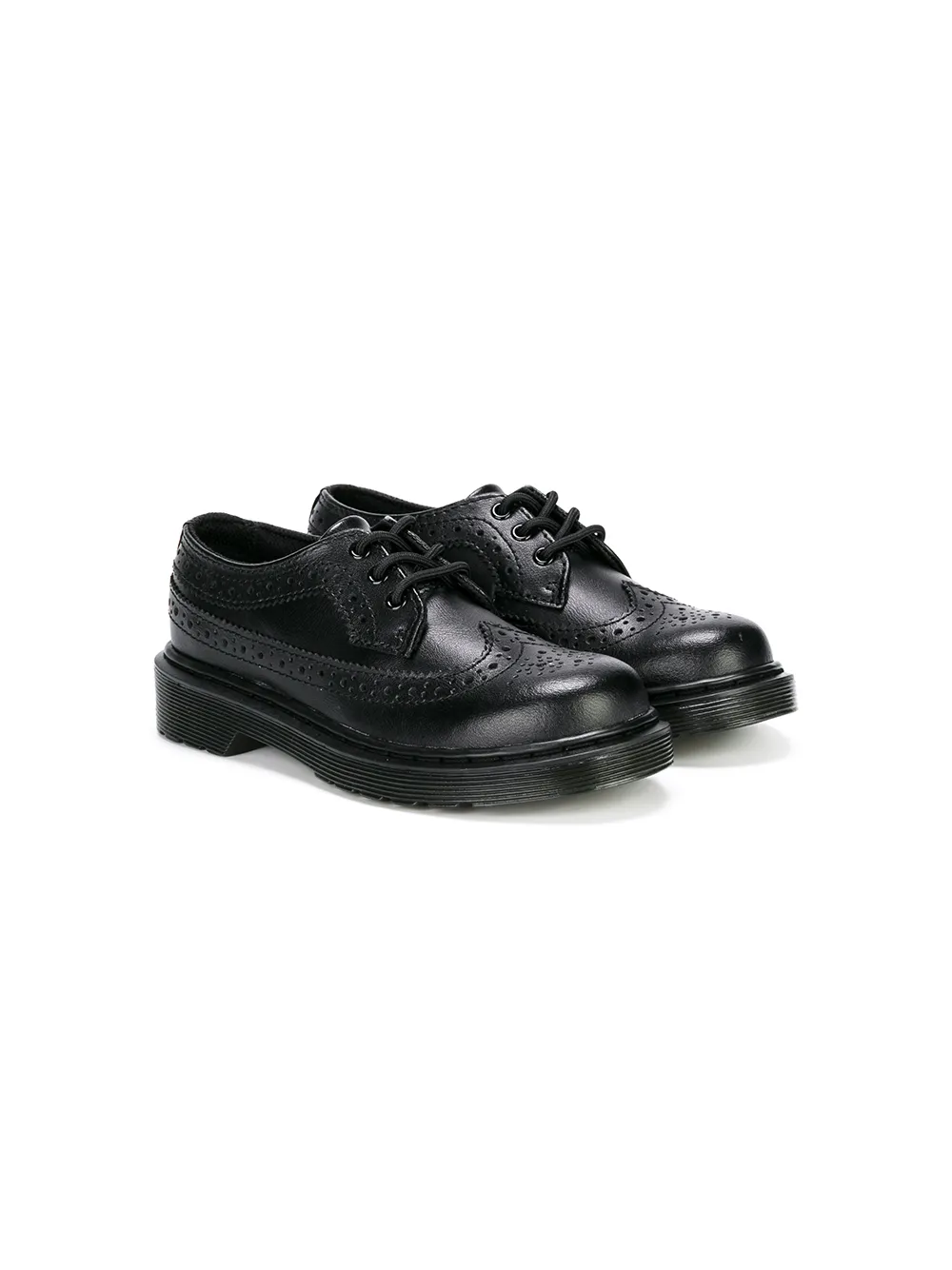

Классические броги Dr. Martens Kids, черный