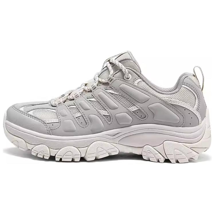 

Женские треккинговые туфли низкие износостойкие и легкие серые Skechers, Natural/Gray/NTGY
