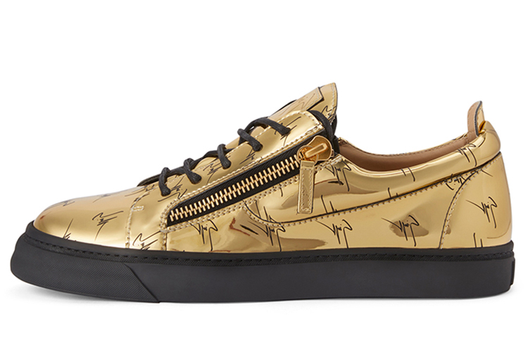 

Металлические кроссовки с логотипом Frankie Giuseppe Zanotti, Original Shoe Box Included