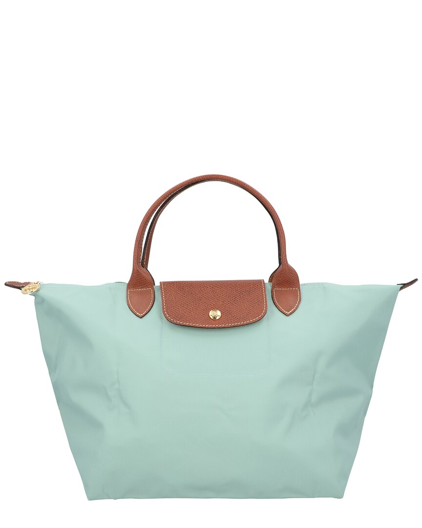 

Longchamp Le Pliage Original Средняя холщовая сумка, зеленый