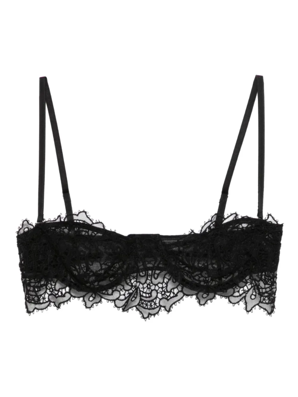 

Трусы-брифы с цветочным декором Ermanno Scervino, черный