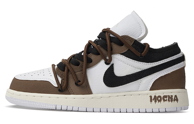 

Jordan Air Jordan 1 винтажные баскетбольные кроссовки женские, Brown/White