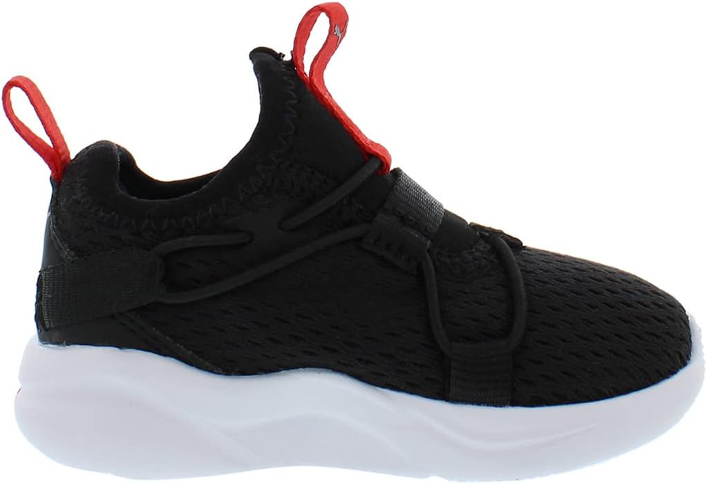 Кроссовки PUMA для мальчиков Rift Slip On с принтом по всей поверхности, черный/красный — фото 3