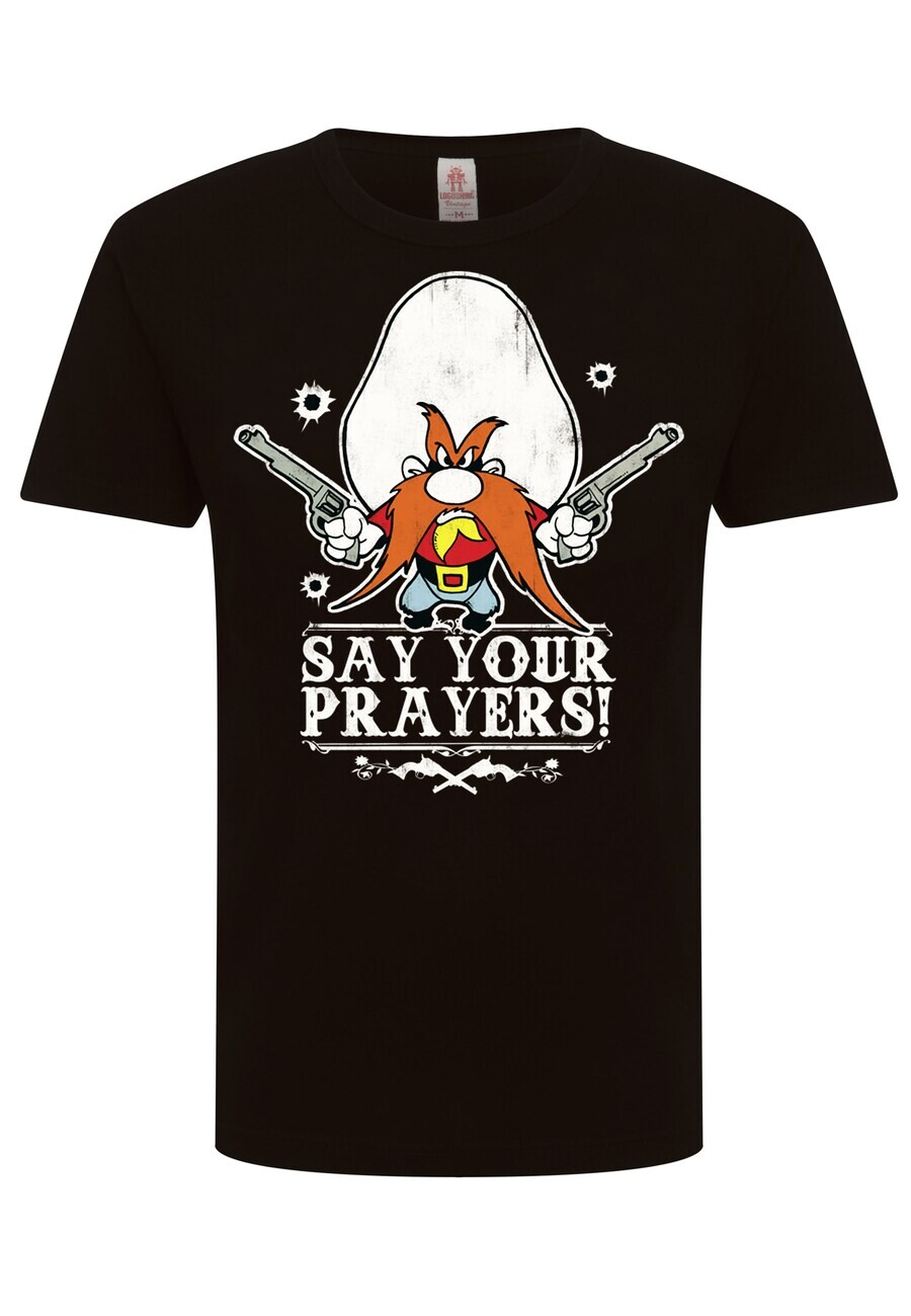 

Классическая футболка LOGOSHIRT Shirt Looney Tunes - Yosemite - Say Your Prayers, черный