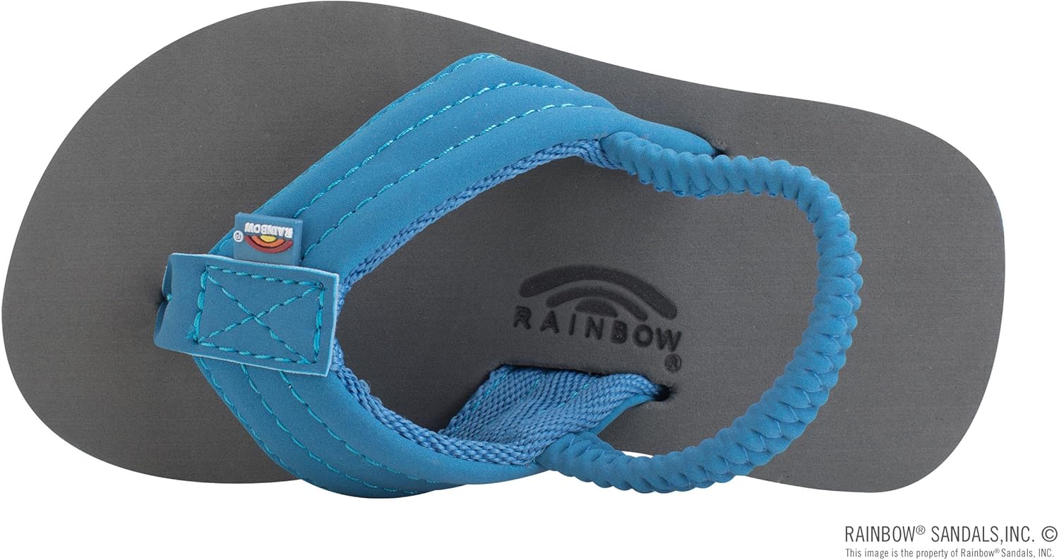 Детские сандалии Rainbow Sandals Grombow с мягкой резиновой подошвой, неопрена ремешком и задним ремешком, синий — фото 3