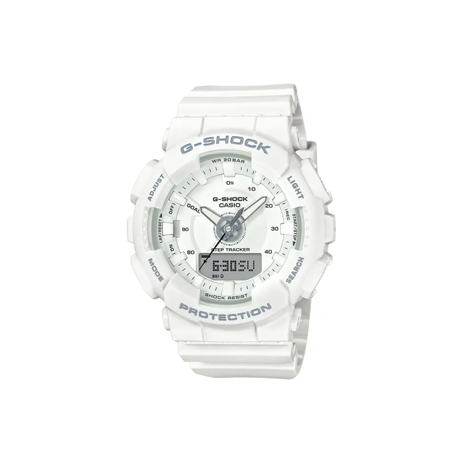 

CASIO Часы Women's Liquid Crystal/Analog Dual Display Series Pink Watch, White Dial GMA-S130-7A