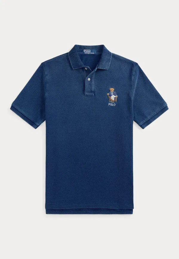 Футболка поло Classic fit polo bear, Polo Ralph Lauren, ньюпорт/средний индиго — фото 4