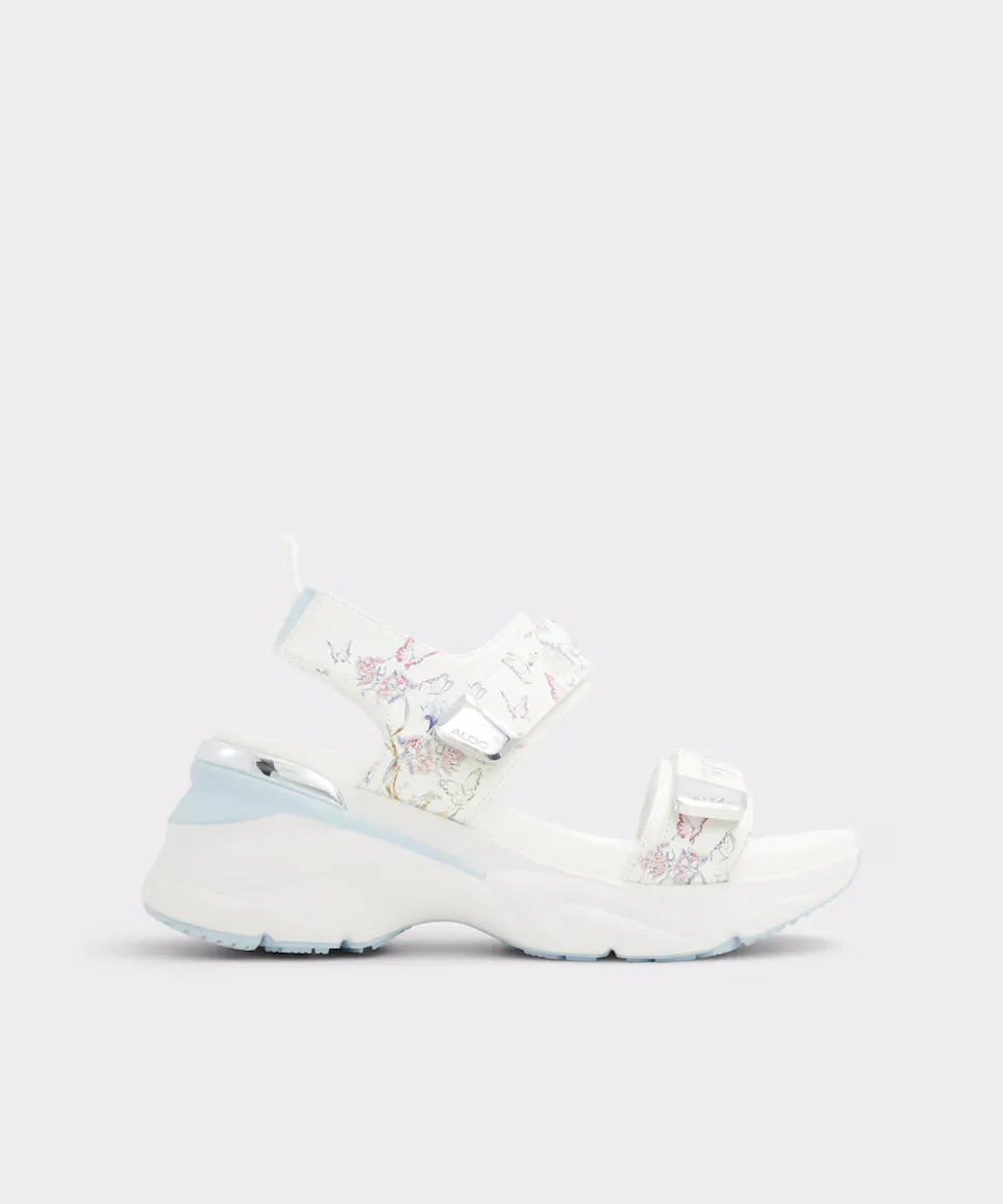 

Женские босоножки на танкетке с круглым носком Aldo, белый