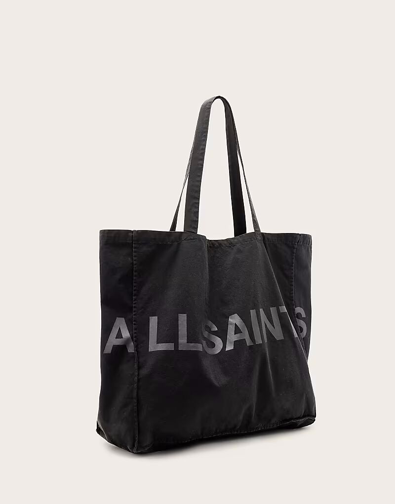 

Большая сумка-тоут AllSaints Biggy черного цвета