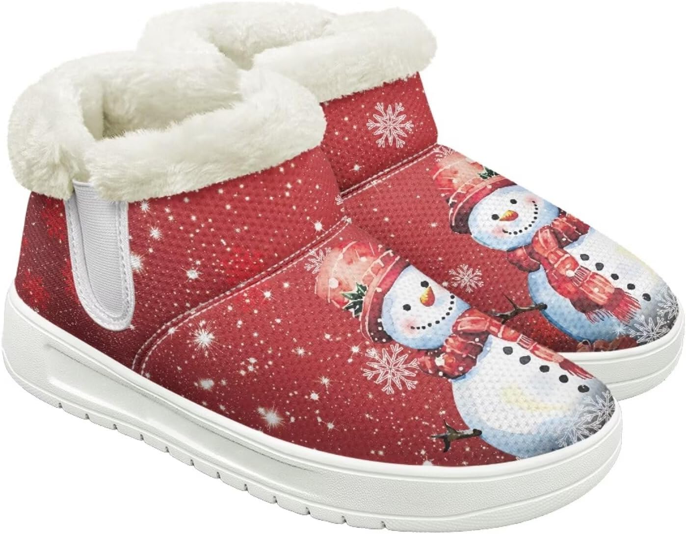 

Мужские слипоны Qoiuvncy с зимними ботинками, теплые мягкие зимние ботинки с меховой подкладкой, высокие зимние туфли с белой подошвой