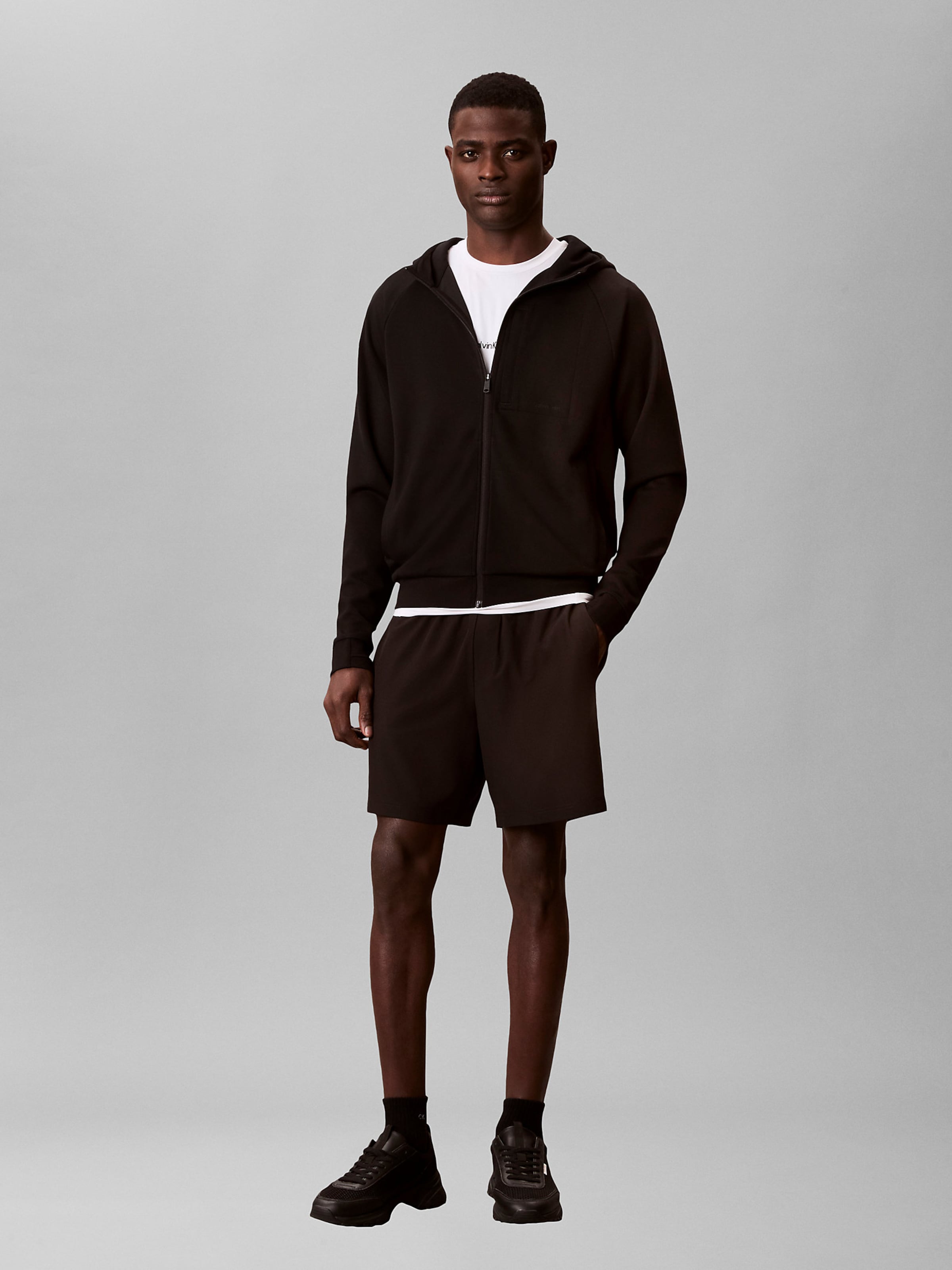 

Calvin Klein Толстовка с молнией в шоколадном цвете, Коричневый, Calvin Klein Толстовка с молнией в шоколадном цвете