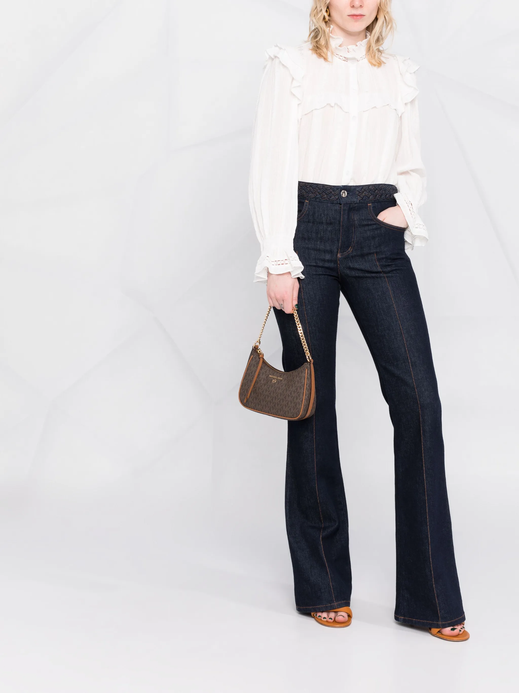 

Маленькая сумка-тоут Michael Kors, коричневый