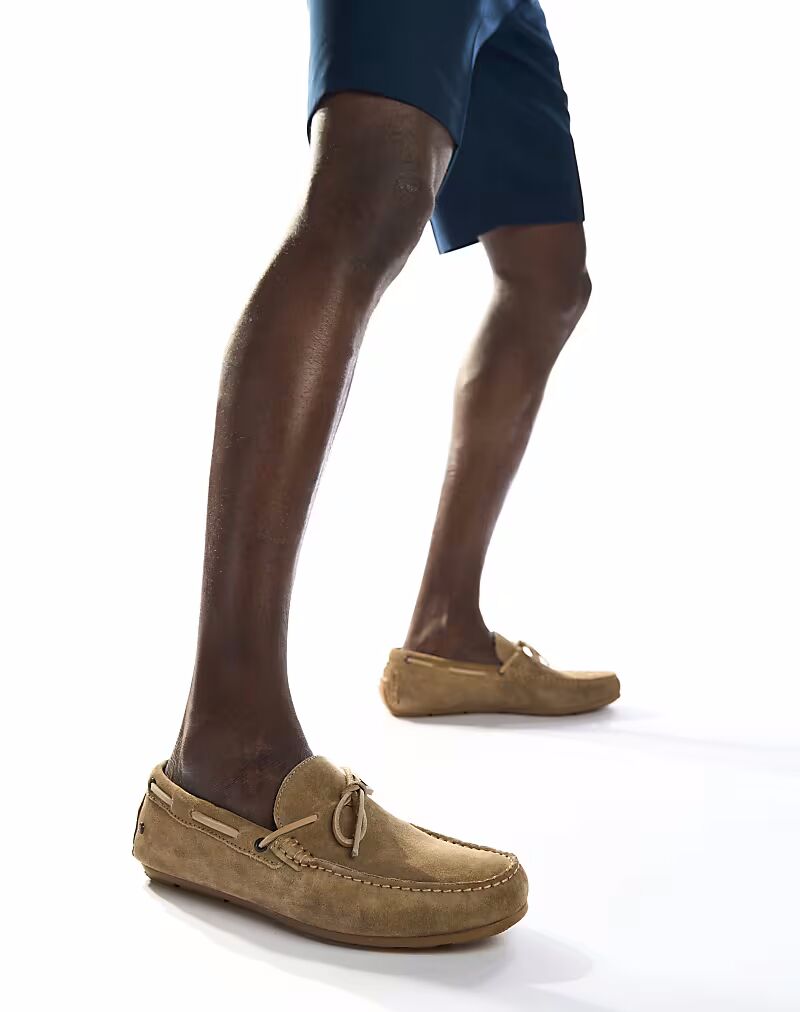 

Водительские туфли Base London Brooks цвета верблюжьей шерсти