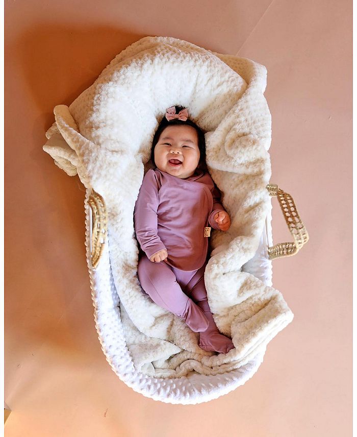 Унисекс комбинезон Bonsie Skin to Skin Footie Bonsie Baby, фиолетовый — фото 3