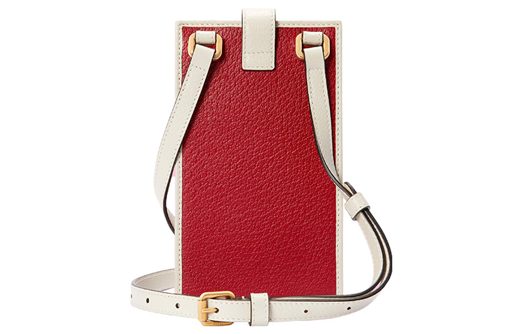 GUCCI Сумка через плечо Adidas Collaboration Leather для телефона мужская red — фото 3