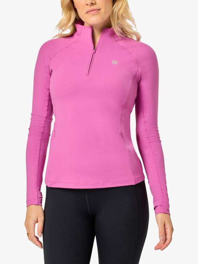 

Женская спортивная кофта Relentless с молнией на четверть Gym+Coffee, Crisp Pink