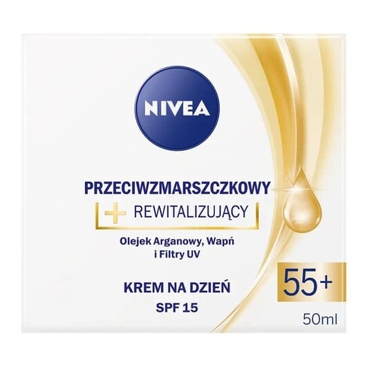 

Дневной крем против морщин + восстанавливающий SPF15 55+ 50мл Nivea