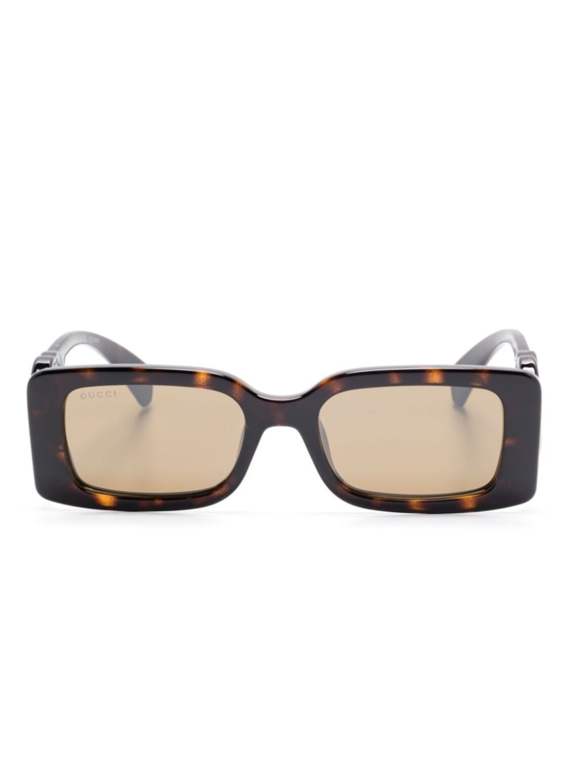 

Солнцезащитные очки Gucci Eyewear Interlocking G-dums, коричневый