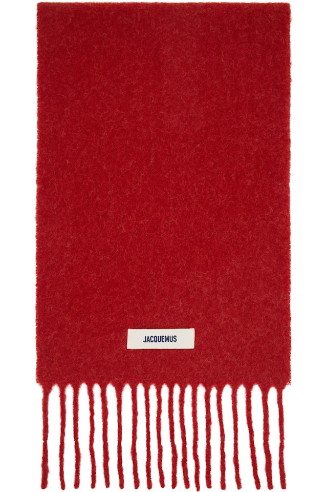 

Jacquemus Красный шарф «карро»