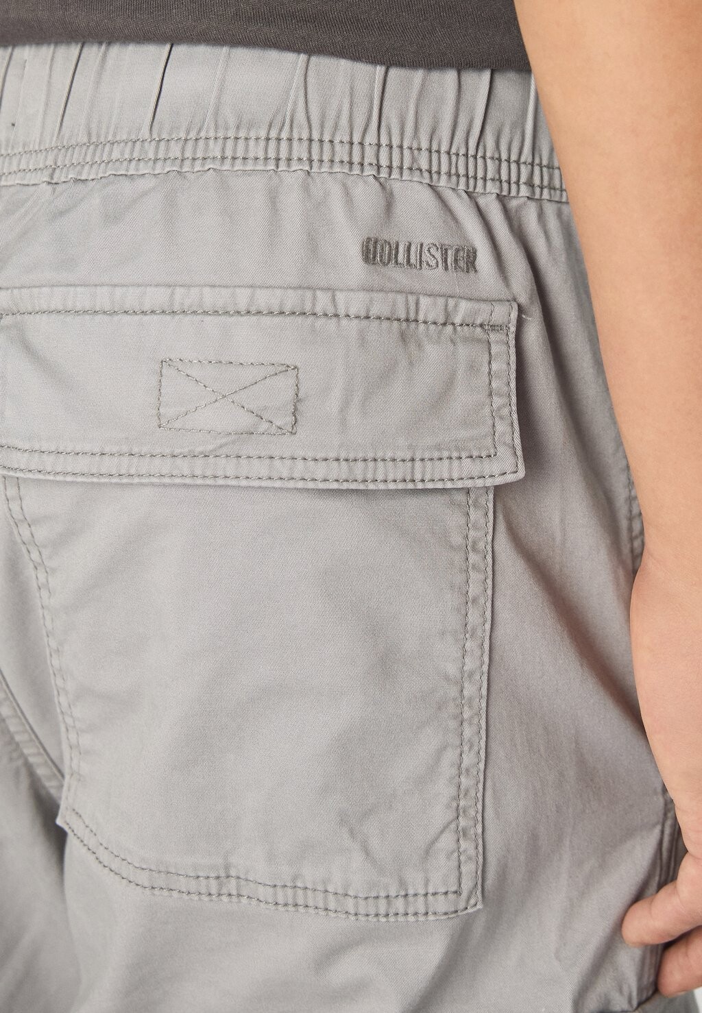 

Брюки в стиле милитари POCKET SLIM STRAIGHT PULL ON Hollister Co., серый