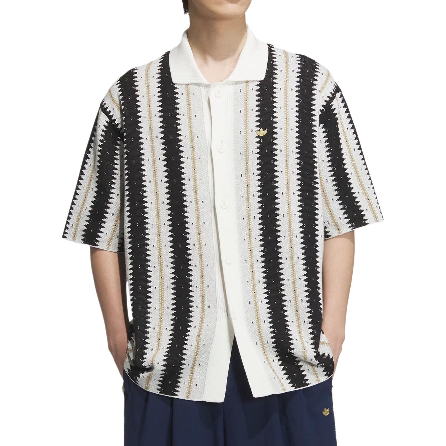 Футболка Resort Crochet мужская Adidas Originals, белый/черный — фото 2