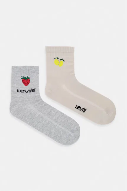 Носки 2 шт длинные Levi's, бежевый