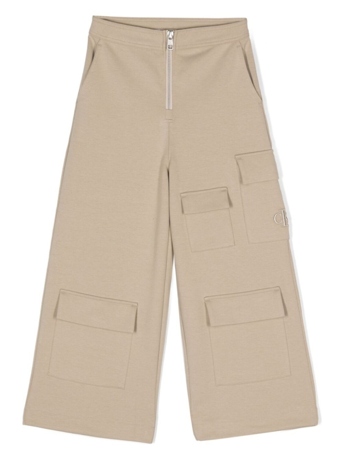 

Брюки широкого кроя с множеством карманов Calvin Klein Kids, нейтральный цвет