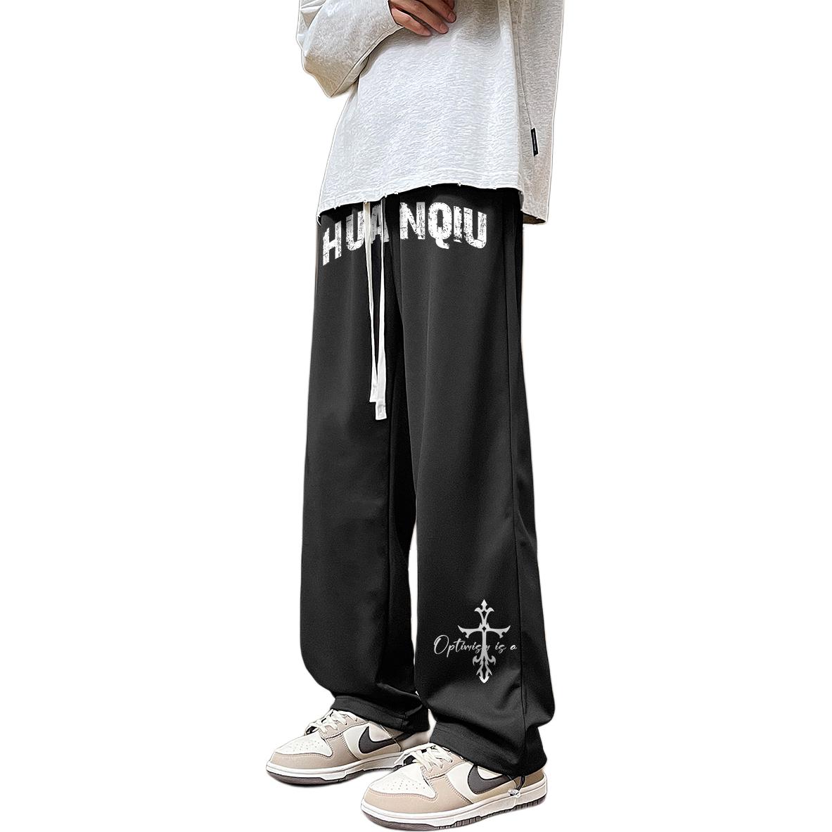 

Вязаные спортивные штаны Unisex HUANQIU, черный