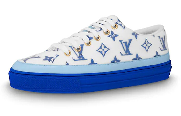 Кроссовки LOUIS VUITTON Lv Stellar Low-Top Sneakers White/Blue Women's