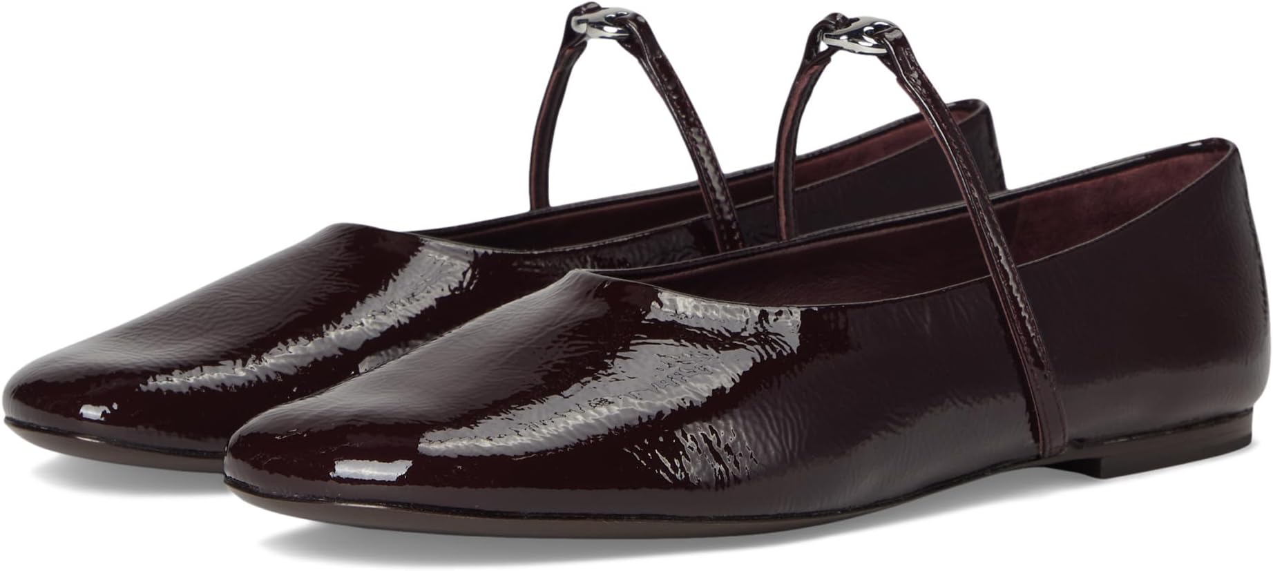 Балетки Tory Burch Women's Gemini Link Mary Jane Ballet, Plum/Silver
