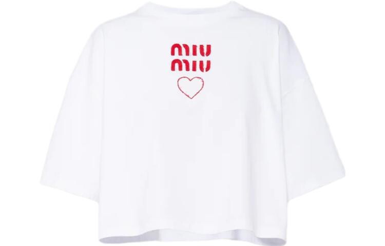 

Футболка женская белая Miu Miu