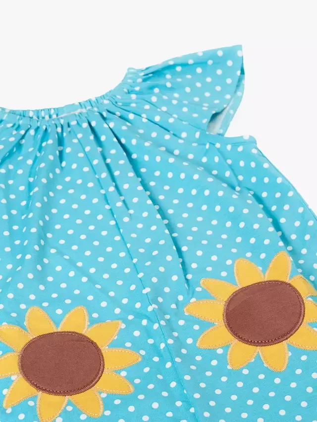 Детский комбинезон с аппликацией в виде подсолнухов и Доры, Blueskiesspt/Sunflwr Frugi — фото 2