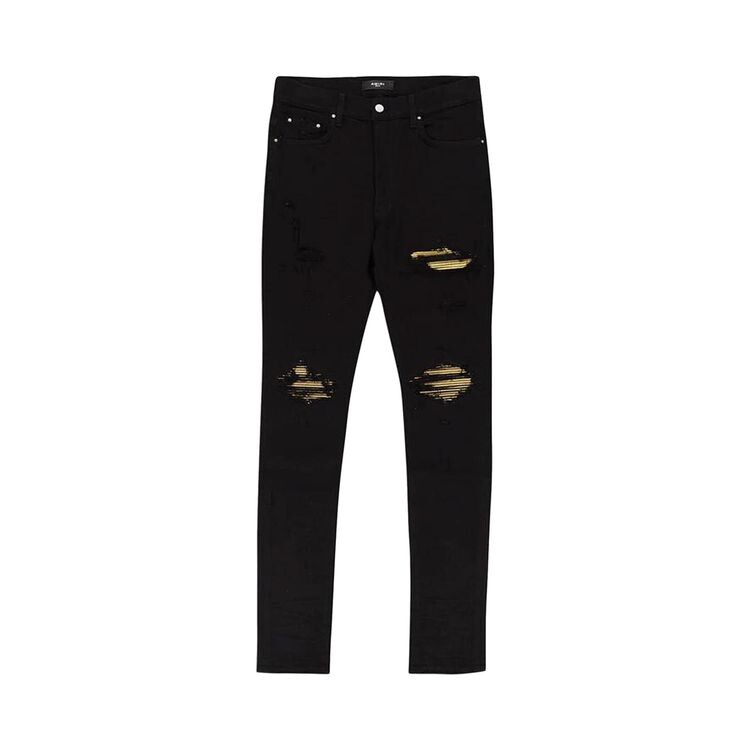 

Джинсы Amiri MX1 Skinny Jeans Black/Gold, черный