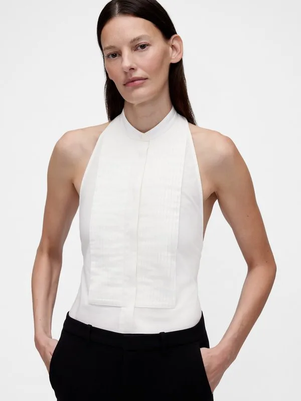 Рубашка-Топ для смокинга gapstudio из поплина Gap, Optic White