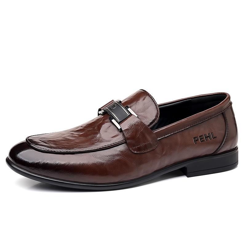 

PEHL Коричневые мужские повседневные кожаные туфли, цвет Brown