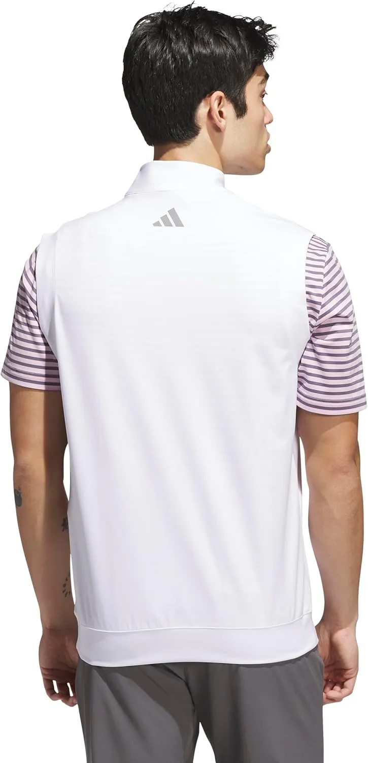 Мужской жилет Adidas Ultimate365 Elevated Quarter-Zip, белый — фото 3