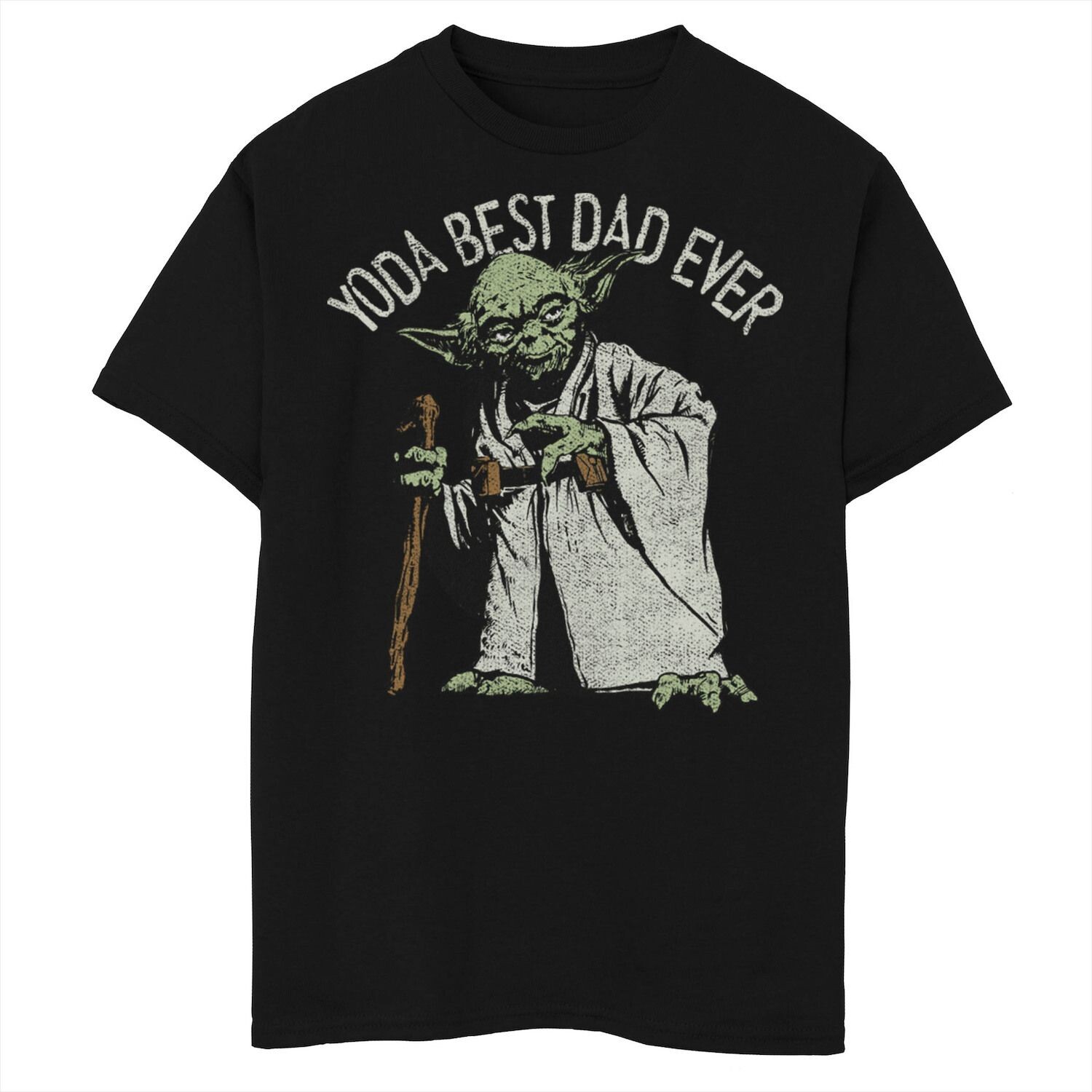 

Футболка с рисунком Yoda Best Dad Ever для мальчиков 8–20 лет Star Wars