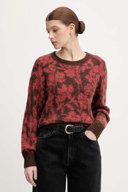 

Мохеровый свитер United Colors of Benetton, коричневый