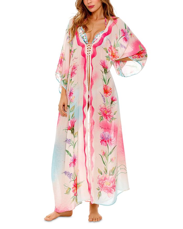 

Туника-накидка Selma Chroma Floral Agua Bendita, мультиколор