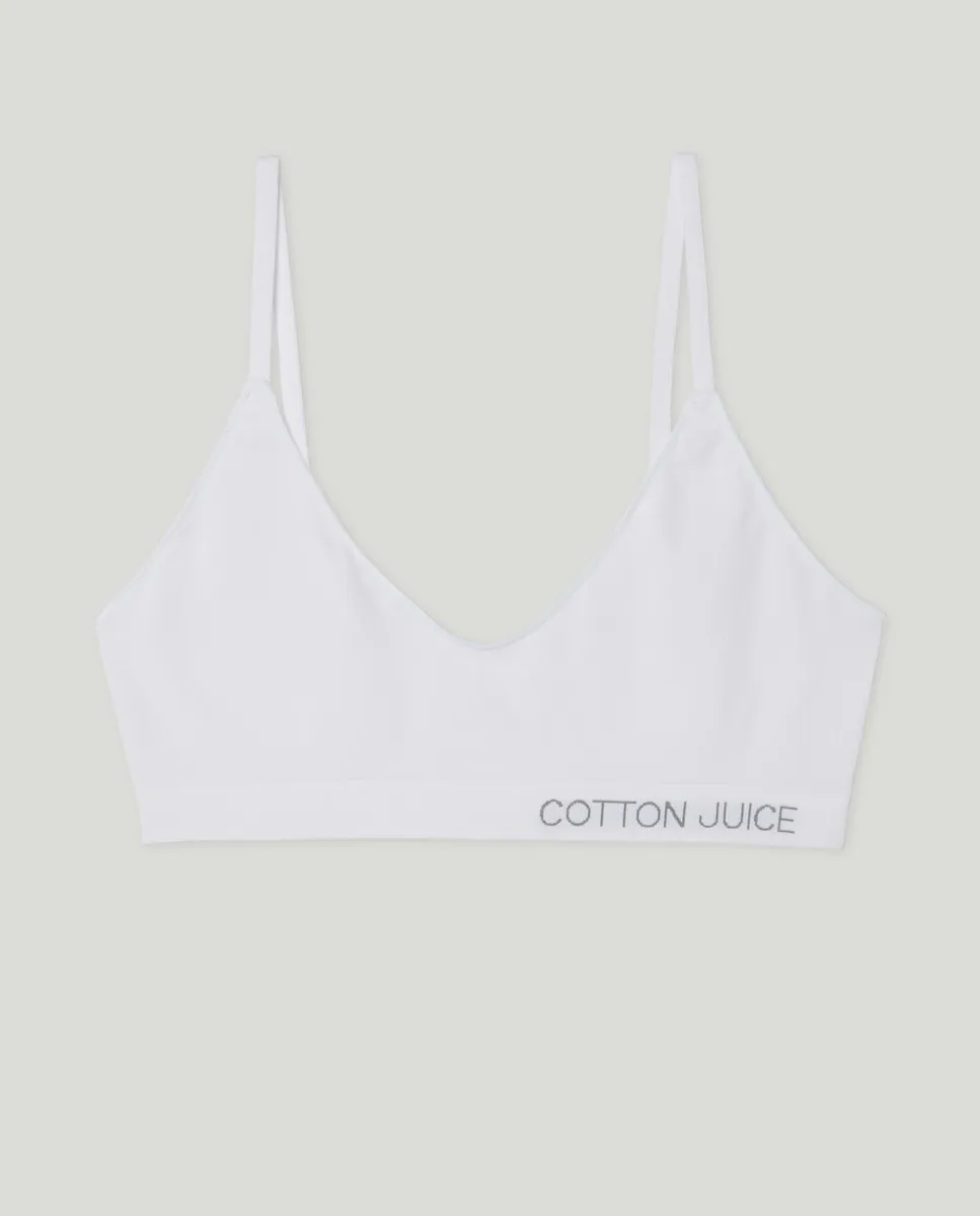 

Детский бесшовный топ Cotton Juice, белый
