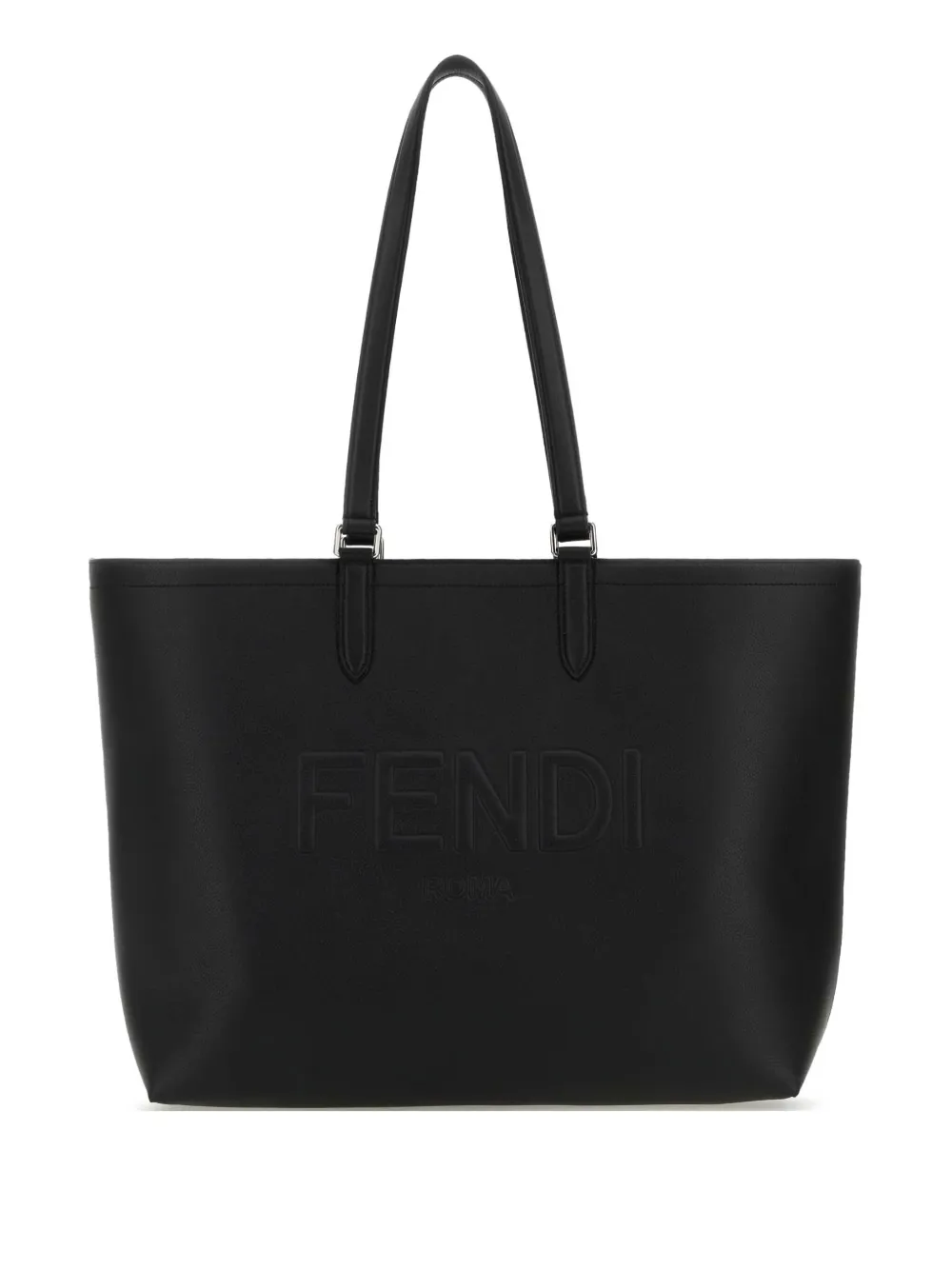 

Кожаная сумка-тоут FENDI, черный