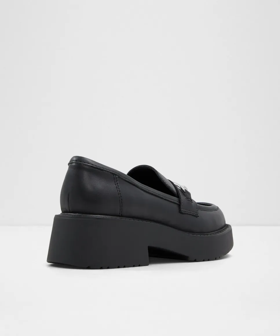 Женские мокасины с круглым носком Aldo, черный — фото 2
