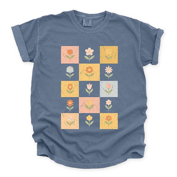 

Футболка с клетчатым цветочным принтом, окрашенная в готовом виде Simply Sage Market, Blue Jean, Зеленый, Футболка с клетчатым цветочным принтом, окрашенная в готовом виде Simply Sage Market, Blue Jean