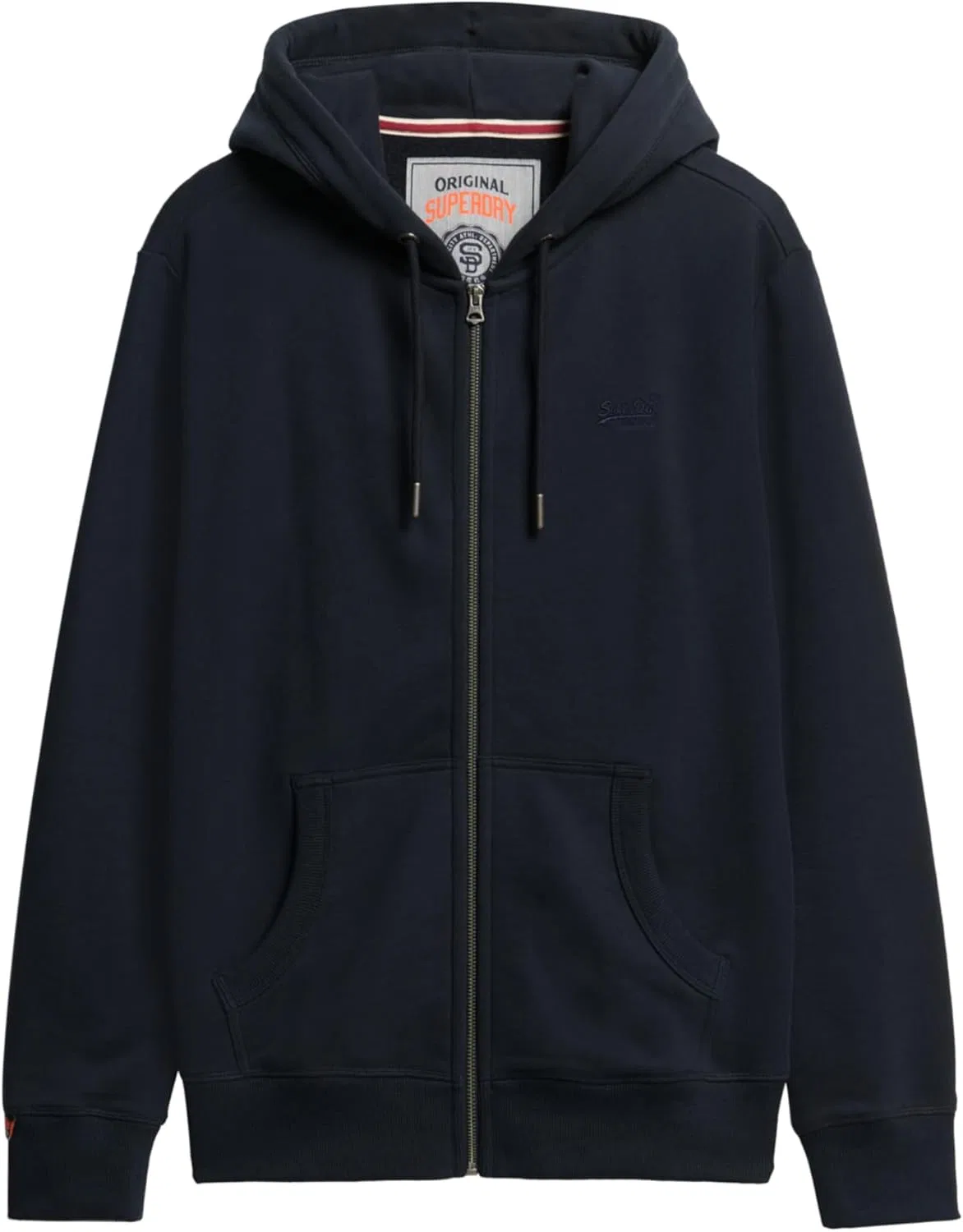 Мужская толстовка Superdry Essential Logo на молнии, цвет Varsity Grey Grindle
