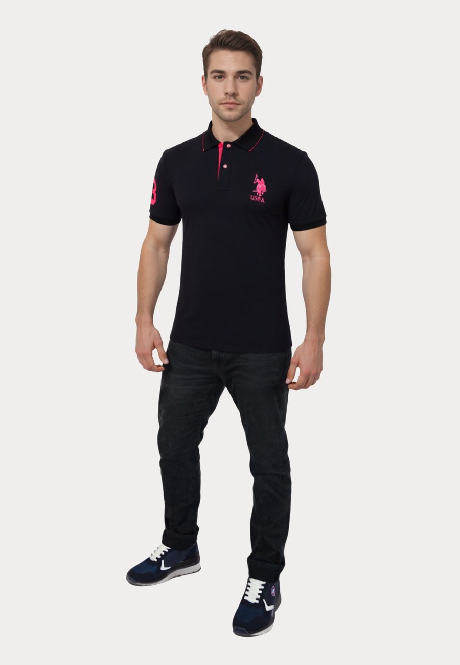 Поло U.S. Polo Assn. Polo shirt, Schwarz/Black — фото 2