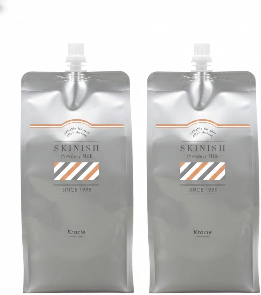 Лосьон для тела с ультрамелкими частицами Kracie Skinny Powder Milk, набор 2 шт., 1000 мл