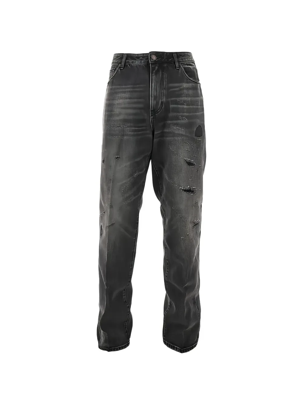 Джинсы J22 с прорезями EMPORIO ARMANI, серый