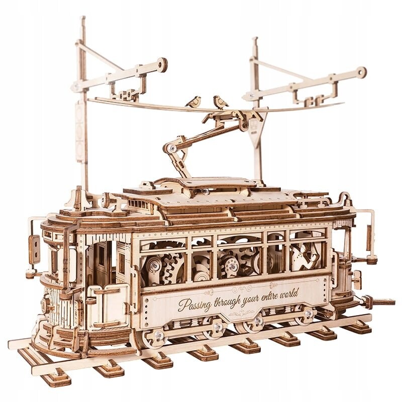 

ROKR Robotime City Tram Копия деревянного 3D-пазла Лиссабонского трамвая
