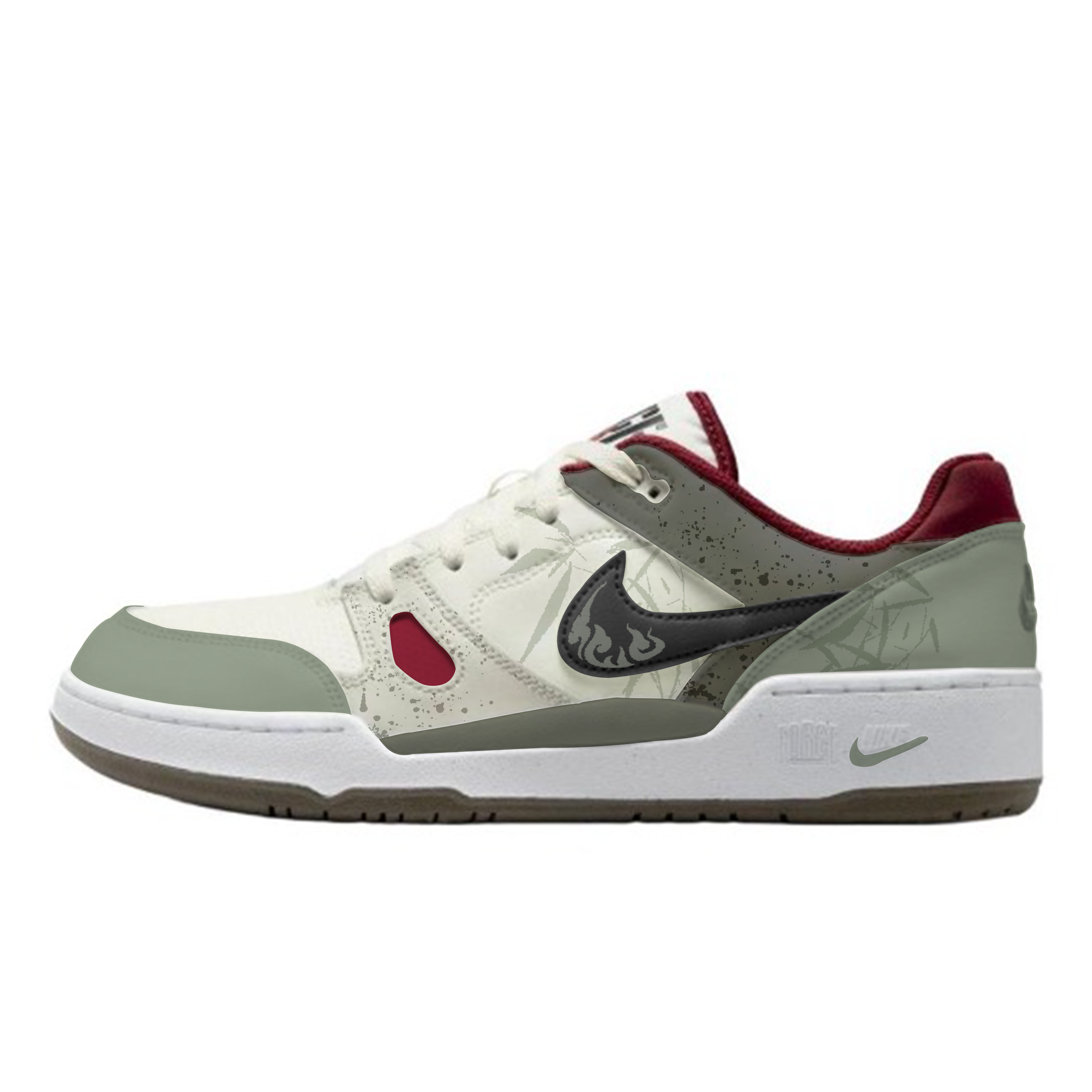 

Nike Кроссовки для скейтбординга Full Force с низким верхом, устойчивые к скольжению, мужские, зеленые